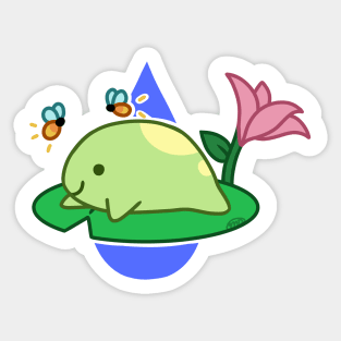 Round Frog Sticker